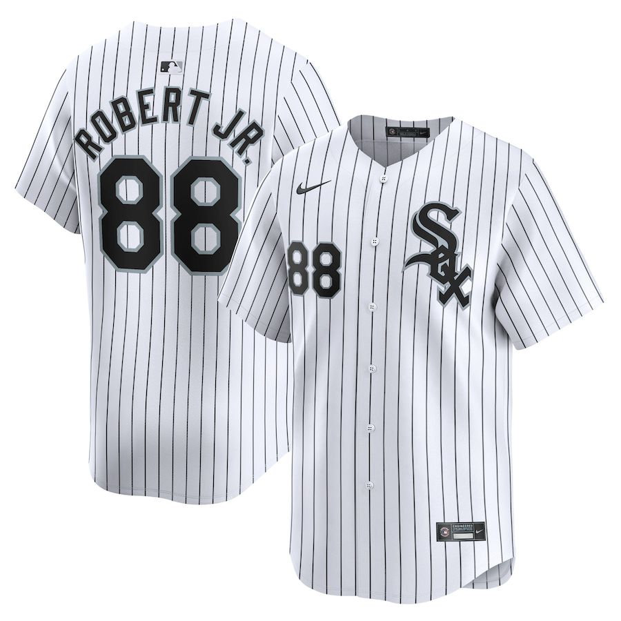 Men Chicago White Sox #88 Luis Robert Jr. Nike White Home Limited Player MLB Jersey->atlanta braves->MLB Jersey